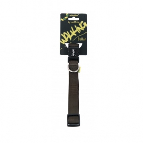 Walkingmate Black Soft Nylon Webbing Collar 3/8" X 8" - 14"